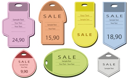 label price tags のイラスト素材