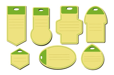 Natural label paperのイラスト素材