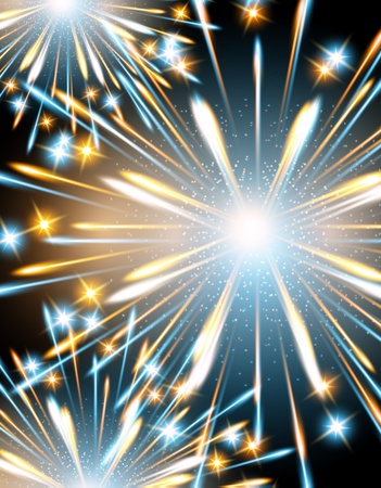 background fireworks blueのイラスト素材