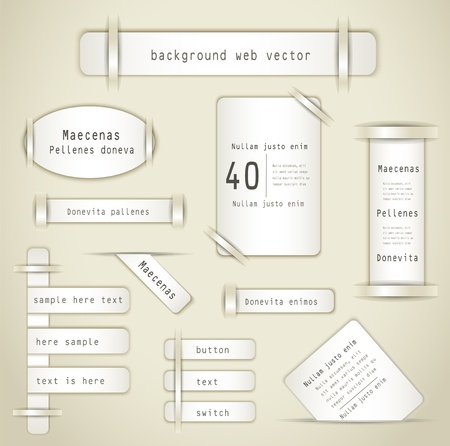 vector button banner webのイラスト素材