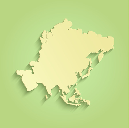 Asia green yellow raster mapsの写真素材