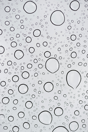 Drops of water on glassの写真素材