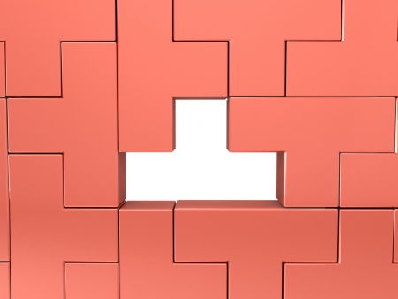 3d brick wallの写真素材