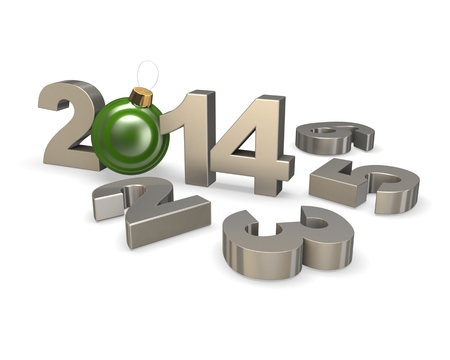 Happy new year 2014. Change conceptの写真素材