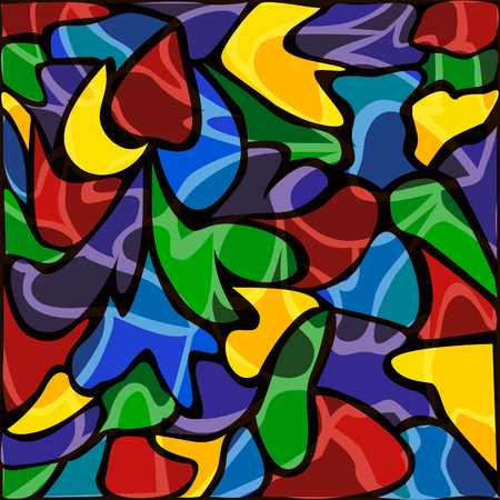 Abstract background in the form of colored drops and spots.のイラスト素材