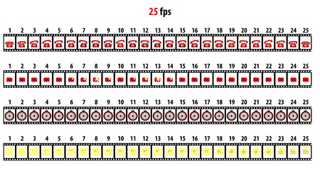 Animation of common icons.のイラスト素材