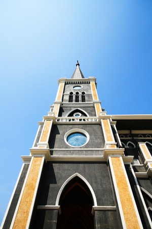 Side view of  Christ Church Cathedral, Thailandの写真素材