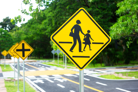 traffic sign   symbols on the loadの写真素材