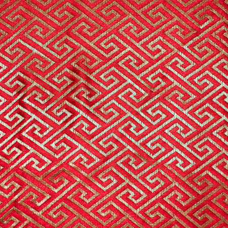 Old colorful thai Silk vintage Vintage fabric Thailand is made of hand-woven cotton fabric  Are most commonly used in the Northeast of Thailand の写真素材