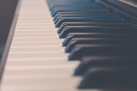 keyboard piano vintage filter effect.の写真素材