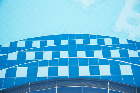 stair in swimming poolの写真素材