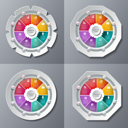 Hexagon template infographic design, for presentation business.のイラスト素材