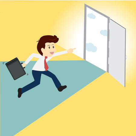 Entrance success  infographic.  business concept.のイラスト素材