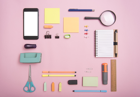copy space mockup template and business stationery. cover design advertising background.の写真素材