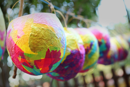 candle on the treeの写真素材