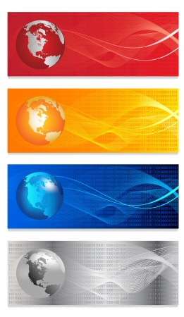 Headers width abstract  background for company style design のイラスト素材