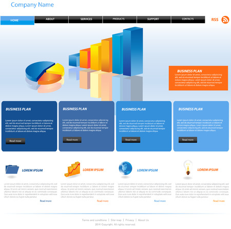Web Design Website Elementsのイラスト素材