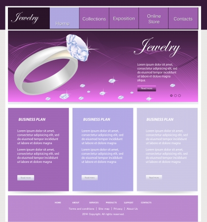 Web Design Website Vector Elementsのイラスト素材