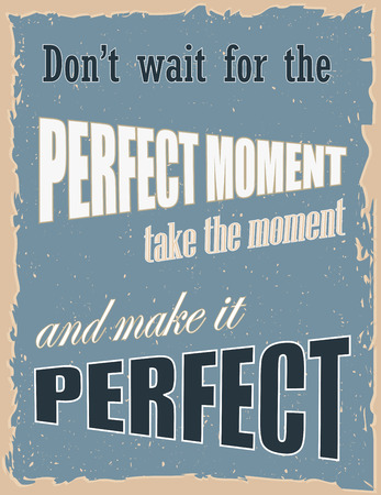 Motivating vintage poster with grunge effects.のイラスト素材