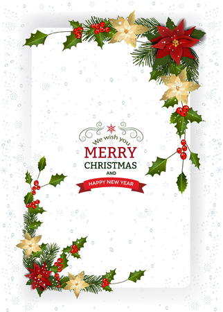 Christmas greeting card design concept.のイラスト素材
