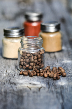 Spices in jarsの写真素材