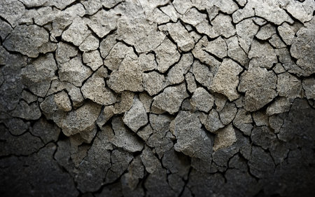 Dry cracked earth background. Cracked soil texture. Global warming concept.の写真素材