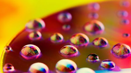  	water drops - rainbow colorsの写真素材