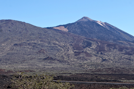 Mount Teide - is a volcano on Tenerife in the Canary Islands. Its 3,718-metre summit is the highest point in Spain and the highest point above sea level in the islands of the Atlanticの写真素材