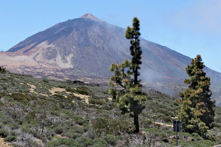 Mount Teide - is a volcano on Tenerife in the Canary Islands. Its 3,718-metre summit is the highest point in Spain and the highest point above sea level in the islands of the Atlantic.の写真素材