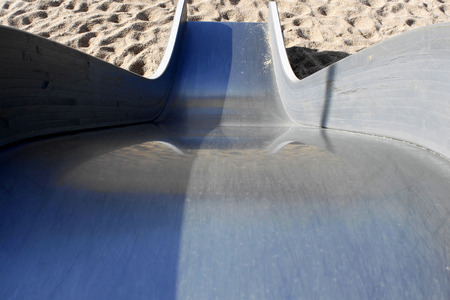 Toboggan in a playpenの写真素材