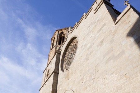 Saint Michel cathedral in Carcassonne in France in summerの写真素材