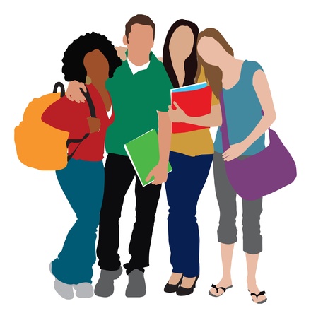 students illustrationのイラスト素材