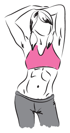 work-out illustration 5のイラスト素材