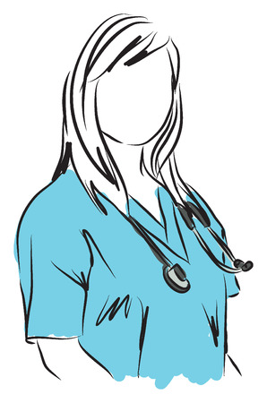 medical service nurse doctor illustrationのイラスト素材