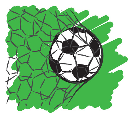 football soccer illustrationのイラスト素材