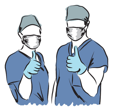 medical staff illustrationのイラスト素材