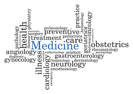 medicine lettering illustrationのイラスト素材