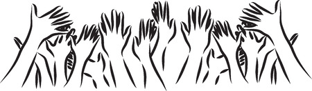 hands illustrationのイラスト素材