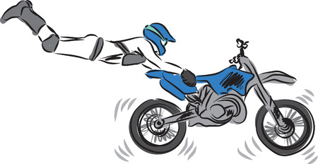 motocross illustrationのイラスト素材