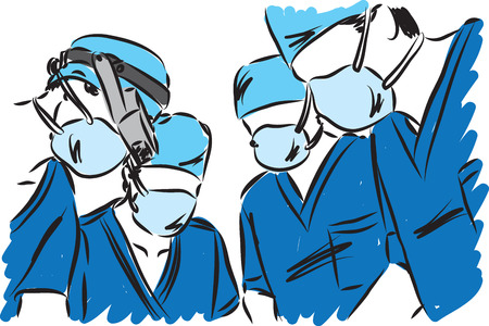 Medical team vector illustrationのイラスト素材