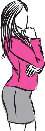 beauty business woman vector illustrationのイラスト素材