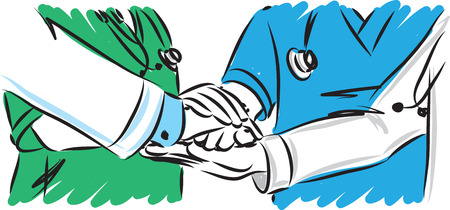 MÃ©dical staff team work concept vector illustrationのイラスト素材