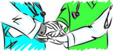 doctors team work concept vector illustrationのイラスト素材
