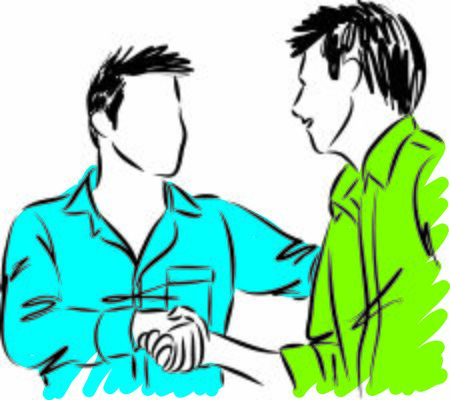 hand shake between business men vector illustrationのイラスト素材