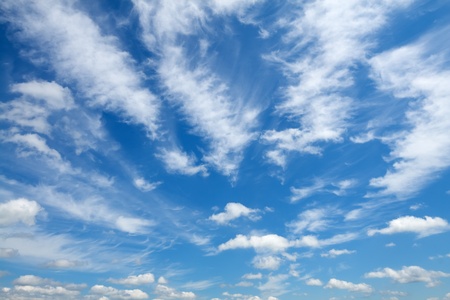 Clouds on a blue skyの写真素材