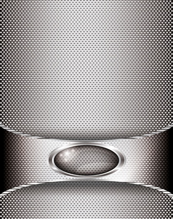 Illustration of abstract background with chrome themeのイラスト素材
