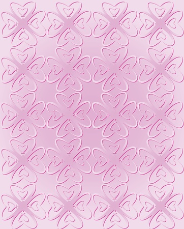 Illustration of abstract heart shaped pink backgroundのイラスト素材
