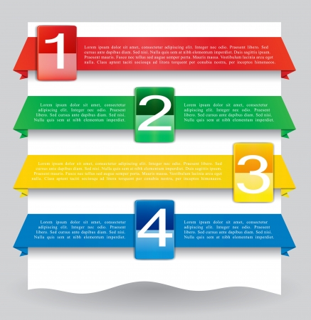 Illustration of different colored web banners for your websiteのイラスト素材