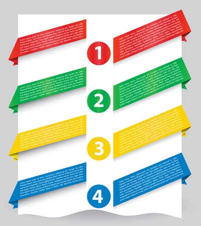 Illustration of different colored web banners for your websiteのイラスト素材
