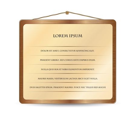 Illustration of wood design element for your websiteのイラスト素材